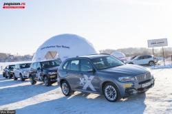 BMW xPerience Tour Russia. Белый BMW. Белый снег.  